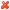 red ex symbol